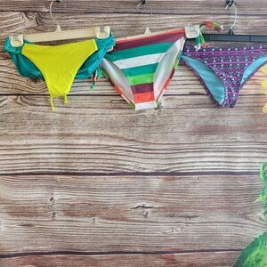 Gossip/Bingo/Bswim bikini Bottoms set of ( 3) large NWT